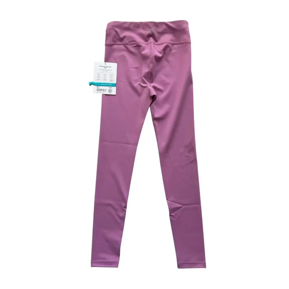 NWT Athleta Girl Mauve Chit Chat Full Length Leggings Size S(7) - Picture 3 of 4